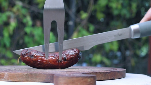 Set Parrillero Asado Parrilla Acero X3 Pz Maletin Humos