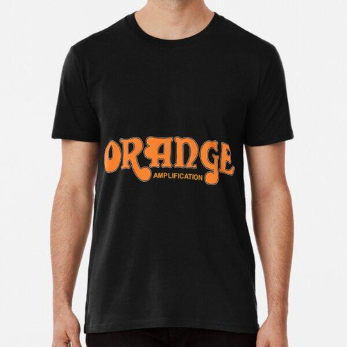 Remera Camiseta Naranja Con Logo De Amplificación Algodon Pr