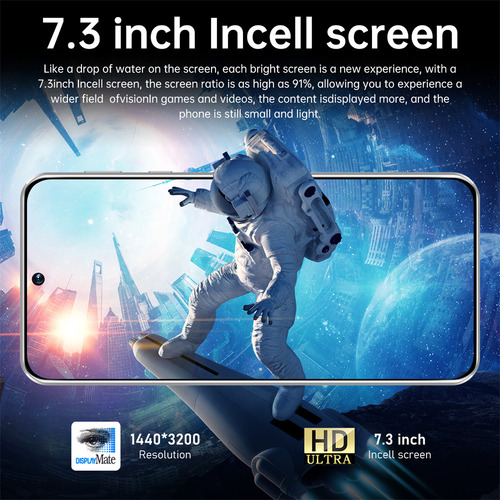 Para Teléfono Inteligente Celular Gt10 Pro De 7.3 Pulgadas,