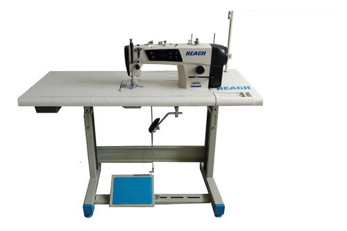 Maquina De Coser Recta Industrial Con Motor Servo Completa Color Blanco