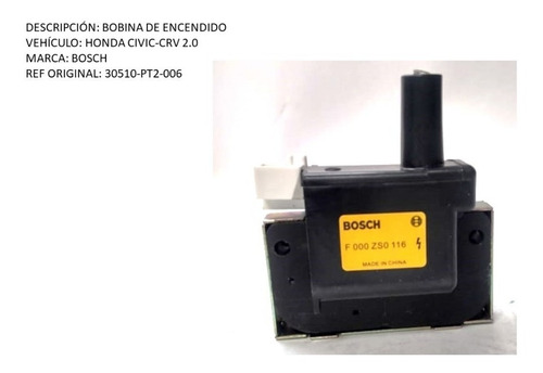 Bobina De Encendido Honda Civic Crv 2.0 