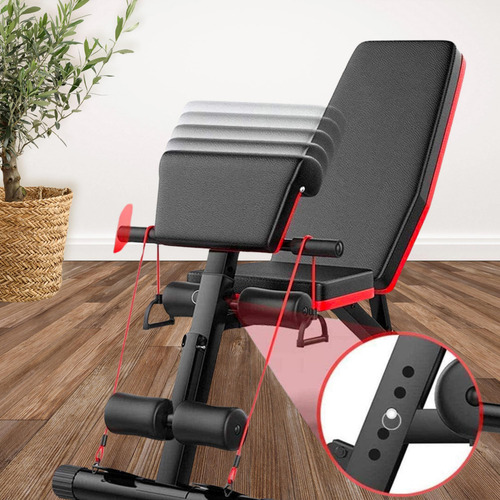 Banco De Pesas Ajustable Plegable Multiusos Para Ejercicio