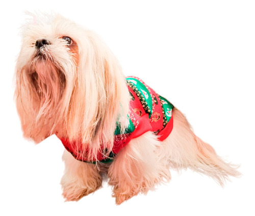 Saco Traje Buzo Navideño Para Perro Gato Talla S