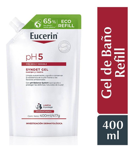Refill Gel De Baño Syndet | Eucerin Ph5 400ml