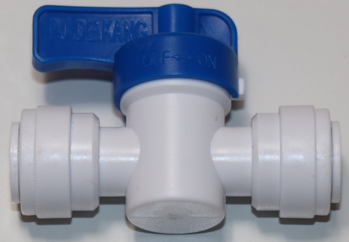 HWW-GUANJS Size : 1/4 1pc cuarta llave de bloqueo 3/8 en línea Tubo de válvula de bola rápida Montaje de filtro de conexión acuario de agua del RO sistema de ósmosis inversa