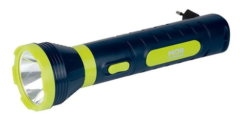 Lanterna Recarregável Power Led 140 Lumens Mor Azul C/verde 009182