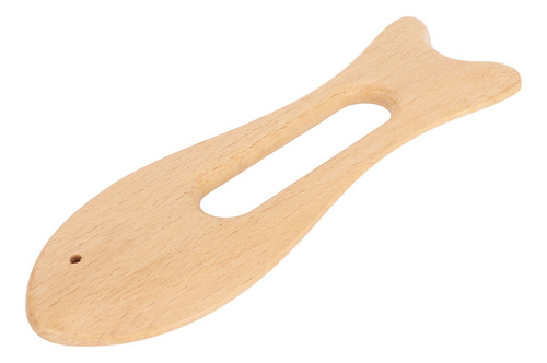 2 Peças De Madeira Gua Sha Board Em Forma De Peixe, Faia Pol