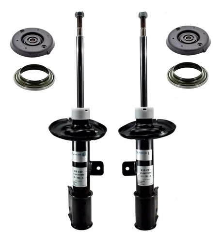 Kit 2 Amortiguador Delantero Sachs Para Citroen C4 Lounge