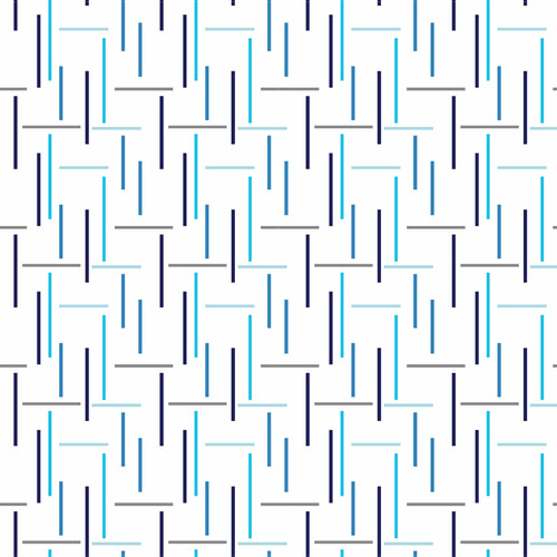 Papel De Parede Adesivo Geométrico Riscos Em Azul 2,70x0,57m