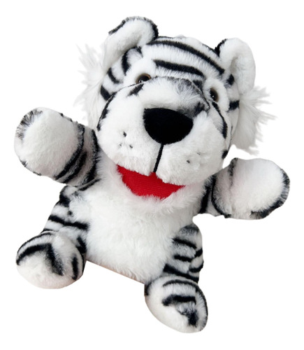 Juguete De Peluche, Marioneta De Dedo De Animal Suave Tigre