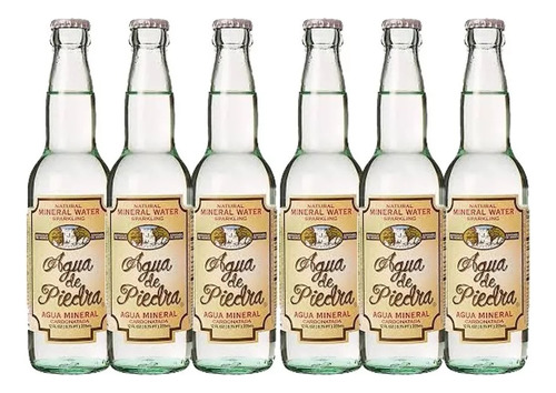 Pack De 6 De Agua De Piedra Con Gas 355 Ml
