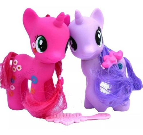 Set 2 My Little Pony  Pinkie Rarity Unicornio Juguete Niña