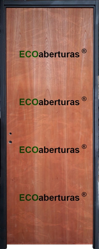 Imagen 1 de 8 de Puerta Placa Interior Cedro Ecoabertura 70x200 Marco Chapa