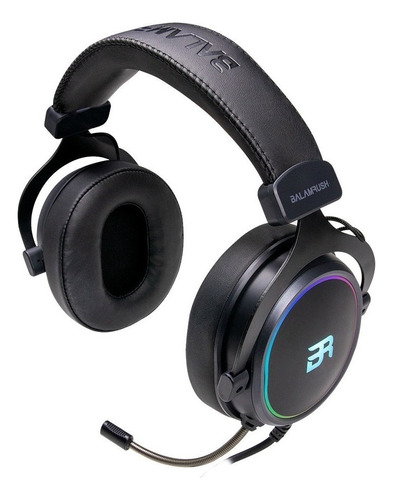 Audifonos On-ear Acteck Balam Rush Orphix Rgb Spectrum 7.1 Canales Color Negro