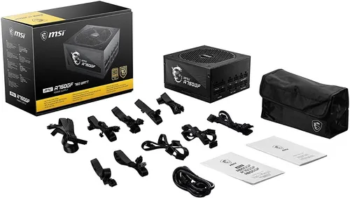 Fuente De Poder Msi 750w Mpg 80+ Gold - Totalmente Modular