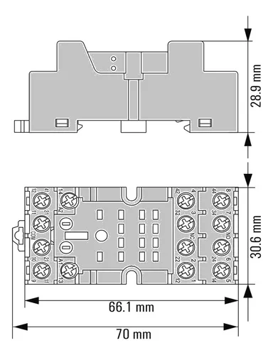 7760056107- Zócalo Para Relé 2 Y 4 Inv Weidmuller
