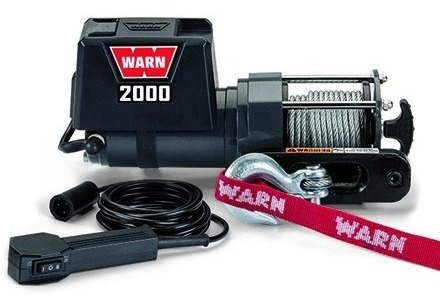 Super Winch Marca Warn De 2000lb 1 Tonelada De 12v Utilitaro