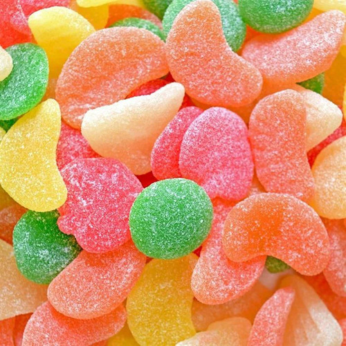 Gomitas Haribo Fruit Salad Frutas Varias Azúcar Escarchada