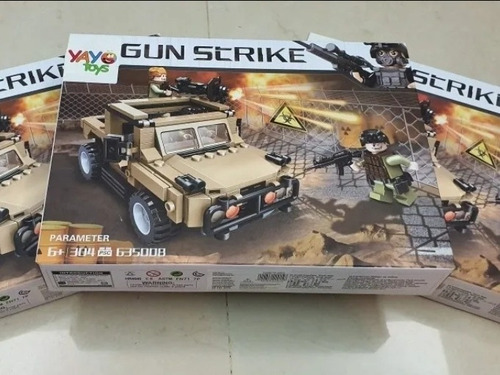 Bloques Yayo Toys Gun Strike. Jeep De Combate. 