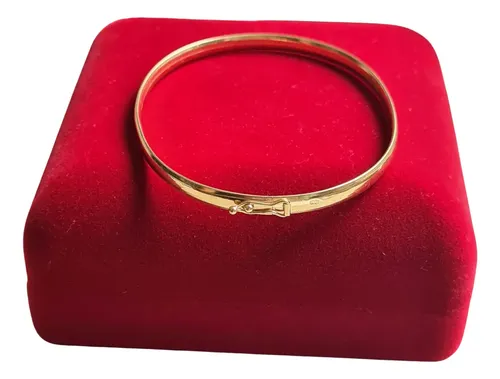 Pulseira Feminina Bracelete Boleado 4mm - 19cm - Ouro 18k Dourado 0.4 Cm 19 Cm