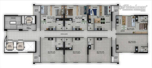 Imagem 11 de 16 de Lançamento! Maior Apartamento De 1 Quarto Da Cidade, À Venda, 38 M² À Partir De R$325.000 - Boa Vista - Recife/pe - Ap1745
