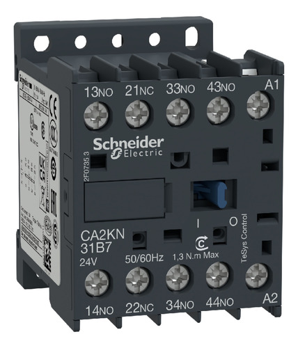 Contactor Auxiliar Schneider 3na+1nc 10a Bob 110v Ca2kn31f7