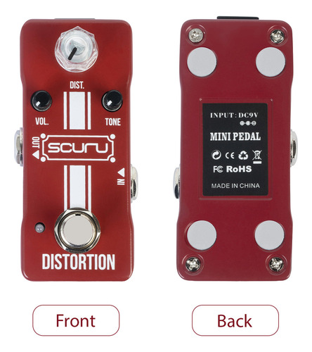 U Pedal De Efectos De Distorsión Para Guitarra Scuru
