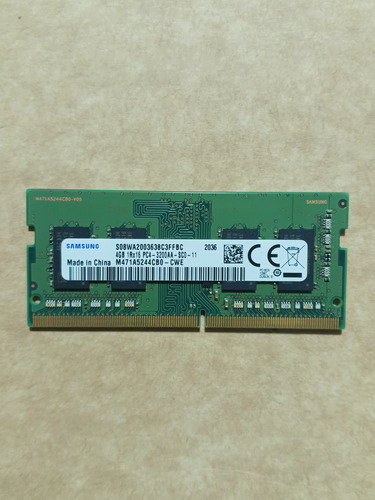 Memoria Ram Samsung M471a5244cb0-cwe Ddr4 Sodimm 4gb 2400mhz