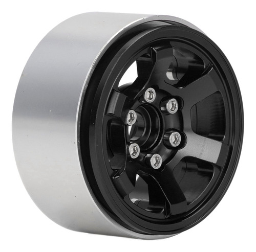 Buje De Rueda Rc Negro Negro Para Axial Scx10 4 Piezas De 1.