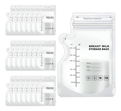 Bolsas Almacenamiento Leche Materna Bebés Certificadas 30pcs