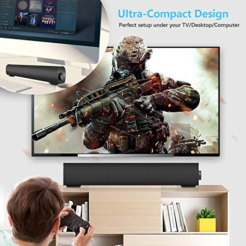 Barra De Sonido Portátil Para Tv/pc, Altavoz Bluetooth 5.0 C