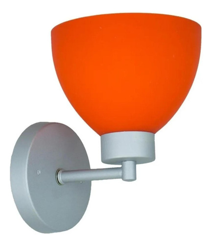 Aplique De Pared Lumicentro Naranja E27 60 W 1 Luz Lumimexic