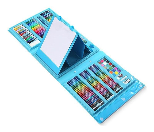 Set Kit Arte Niños Maleta Crayon Acuarela Plumon 208 Piezas