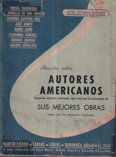 Aputes Sobre Autores Americanos Jose Somma