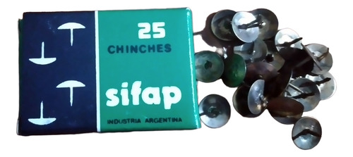 Chinche Sifap Doradas 1 Punta X 25 U; Pack X 10 Dorado