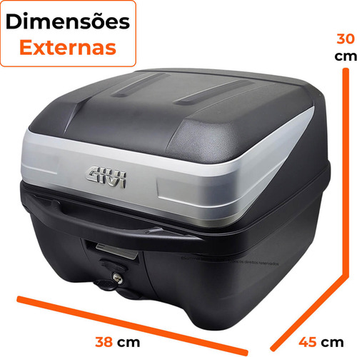 Kit Bau 33 L + Bagageiro Neo 125 ( Serve P/ Todos Anos)