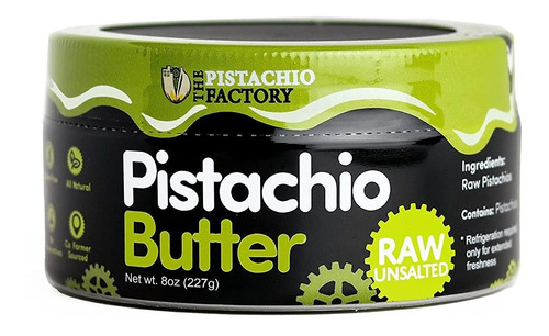Mantequilla De Pistacho - Cruda Sin Sal - 100% Pistacho, Veg