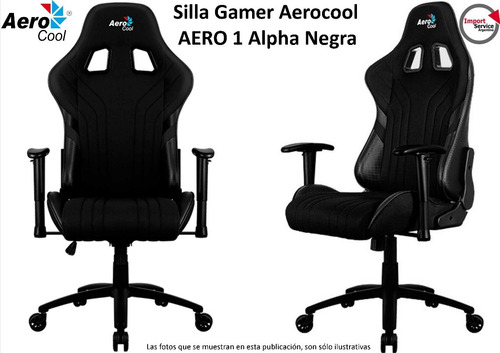 Silla Gamer Aerocool Aero 1 Alpha Negra