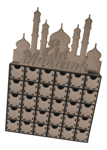 Calendario De Adviento De Madera Conjunto De Calendario De