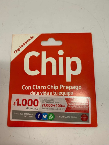 Oferta Lote 10 Chip Prepago Claro Sim Card Carga Inicial