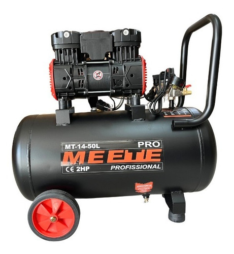 Compresor de aire eléctrico Meete MT-14-50L 50L 2hp 220V negro