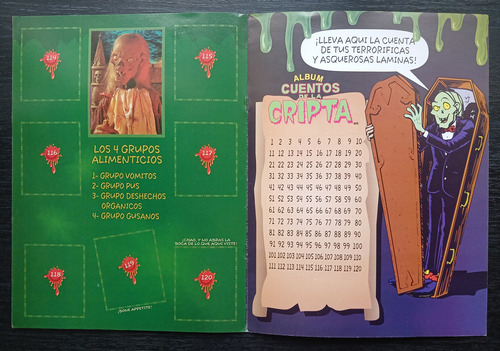 Álbum Cuentos De La Cripta Vacío Más 25 Sobres Cerrados Año 1997 - Salo - Colección Muy Difícil De Conseguir - Único Pack