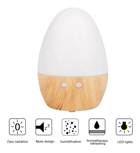Imagen 7 de 10 de Humidificador Difusor Aromaterapia Ultrasonico Usb Velador