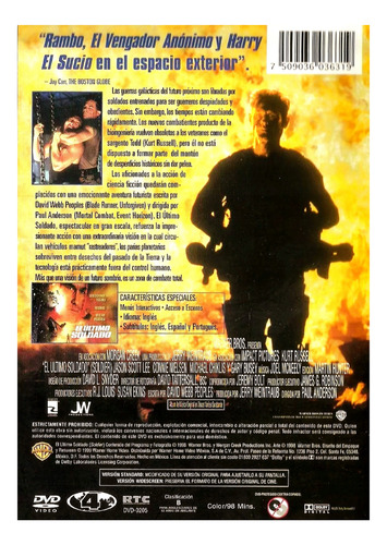 El Último Soldado ( Soldier ) / Kurt Russell Dvd Nuevo