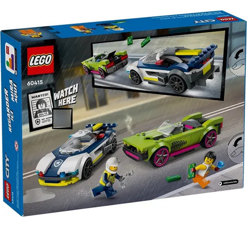 Lego City Police Car And Muscle Car Chase