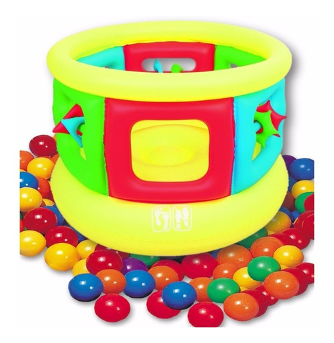 Corralito Pelotero Inflable Para Chicos + 50 Pelotas--18 Cuo