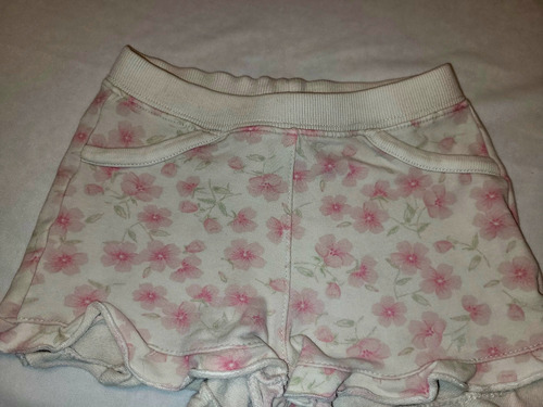 Short Floreado De Nena Baby Cotton Talle 2