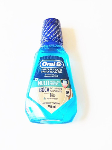 Oral B Enjuague Pro-salud Multiprotección Sabor Menta 250 Ml