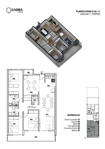 Departamento 3 Dormitorios En Construcción - Macrocentro