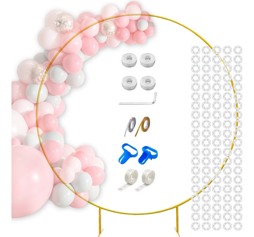Arco Con Base Soporte Para Globos Aro Redondo Decoracion 2m